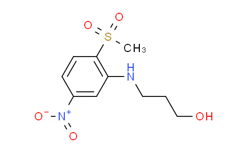CAS No. 1437795-14-6, 3-[(2-Methanesulfonyl-5-nitrophenyl)amino]propan-1-ol