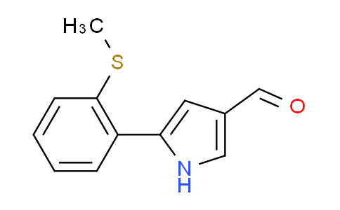 CAS No. 928324-87-2, 5-[2-(Methylthio)phenyl]-1H-pyrrole-3-carbaldehyde