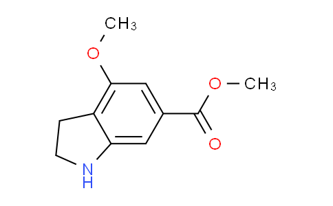CAS No. 928771-48-6, Methyl 4-Methoxyindoline-6-carboxylate