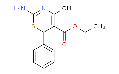 CAS No. 123044-13-3, Ethyl 2-amino-4-methyl-6-phenyl-6H-1,3-thiazine-5-carboxylate