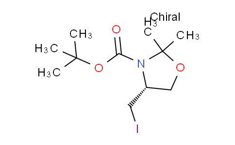 CAS No. 1231672-20-0, (R)-N-Boc-4-(iodomethyl)-2,2-dimethyloxazolidine