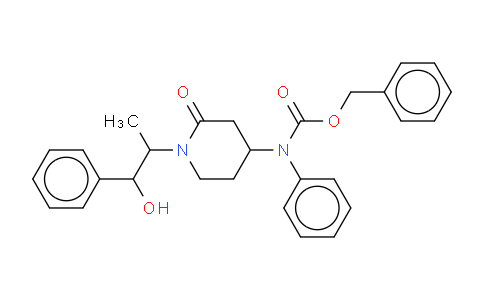CAS No. 1233011-01-2, 2-(4-N-CBZ-PHENYLAMINO-2-OXO-PIPERIDIN-1-YL)-1-PHENYLPROPANOL