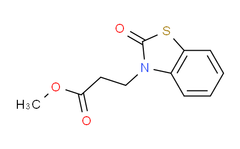 CAS No. 1210-63-5, Methyl 3-(2-oxobenzo[d]thiazol-3(2H)-yl)propanoate