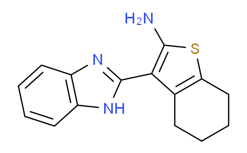 DY816016 | 143361-89-1 | 3-(1H-Benzo[d]imidazol-2-yl)-4,5,6,7-tetrahydrobenzo[b]thiophen-2-amine