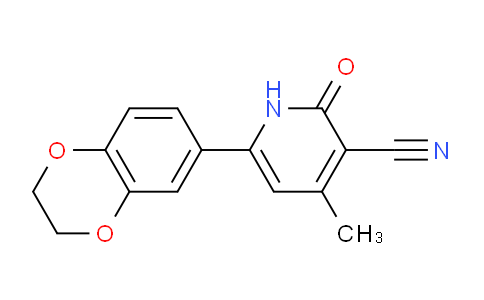 CAS No. 925006-83-3, 6-(2,3-Dihydrobenzo[b][1,4]dioxin-6-yl)-4-methyl-2-oxo-1,2-dihydropyridine-3-carbonitrile