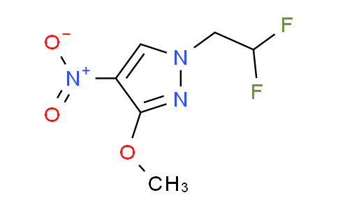 CAS No. 1245771-68-9, 1-(2,2-Difluoroethyl)-3-methoxy-4-nitro-1H-pyrazole