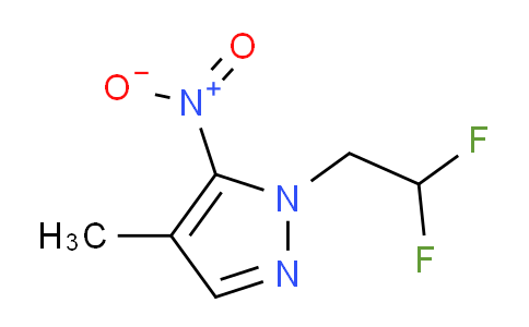 CAS No. 1245808-12-1, 1-(2,2-Difluoroethyl)-4-methyl-5-nitro-1H-pyrazole