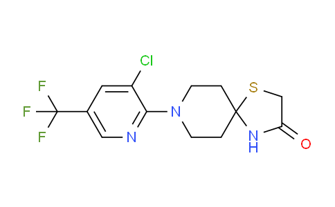 CAS No. 1246738-29-3, 8-(3-Chloro-5-(trifluoromethyl)pyridin-2-yl)-1-thia-4,8-diazaspiro[4.5]decan-3-one