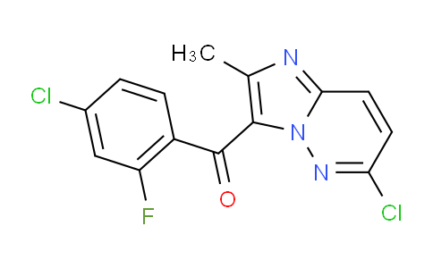 CAS No. 1229236-80-9, 3-[(4-chloro-2-fluorophenyl)(oxo)methyl]-6-chloro-2-methylimidazo[1,2-b]pyridazine