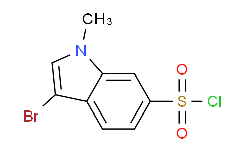 CAS No. 1423161-84-5, 3-Bromo-1-methyl-1H-indole-6-sulfonyl chloride