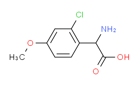 CAS No. 1037423-77-0, 2-(2-Chloro-4-methoxyphenyl)-DL-glycine