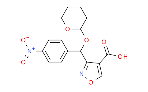 CAS No. 2006277-51-4, 3-[(4-Nitrophenyl)[(2-tetrahydropyranyl)oxy]methyl]isoxazole-4-carboxylic Acid