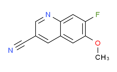 CAS No. 1452855-40-1, 7-Fluoro-6-methoxyquinoline-3-carbonitrile