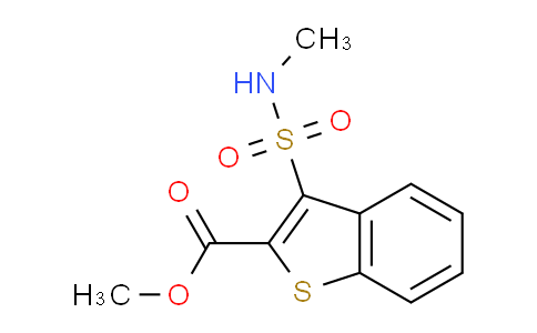CAS No. 1325304-23-1, Methyl 3-(N-methylsulfamoyl)benzo[b]thiophene-2-carboxylate