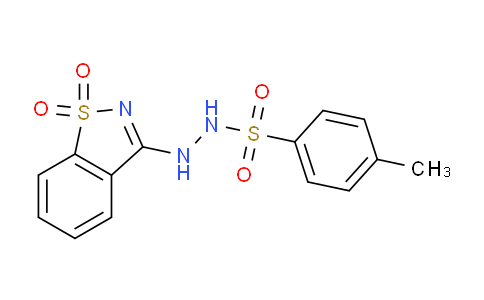 CAS No. 13255-93-1, N'-(1,1-Dioxidobenzo[d]isothiazol-3-yl)-4-methylbenzenesulfonohydrazide
