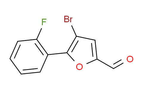 CAS No. 1138035-91-2, 4-Bromo-5-(2-fluorophenyl)furan-2-carbaldehyde