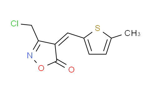 CAS No. 1142199-93-6, 3-(Chloromethyl)-4-((5-methylthiophen-2-yl)methylene)isoxazol-5(4H)-one