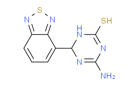 CAS No. 1142208-46-5, 4-Amino-6-(benzo[c][1,2,5]thiadiazol-4-yl)-1,6-dihydro-1,3,5-triazine-2-thiol