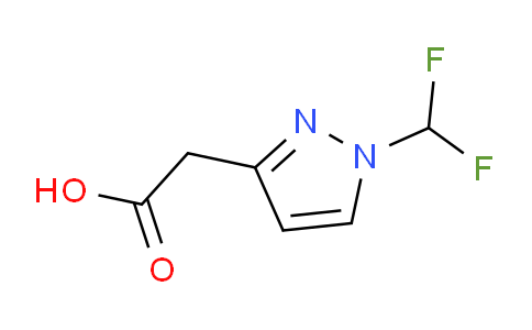 CAS No. 1354706-21-0, 2-(1-(Difluoromethyl)-1H-pyrazol-3-yl)acetic acid