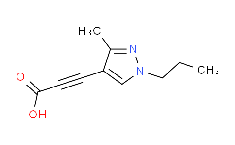 CAS No. 1354706-54-9, 3-(3-Methyl-1-propyl-1H-pyrazol-4-yl)propiolic acid