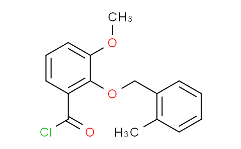 CAS No. 1160250-32-7, 3-Methoxy-2-((2-methylbenzyl)oxy)benzoyl chloride