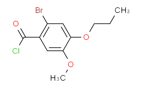 CAS No. 1160250-44-1, 2-Bromo-5-methoxy-4-propoxybenzoyl chloride