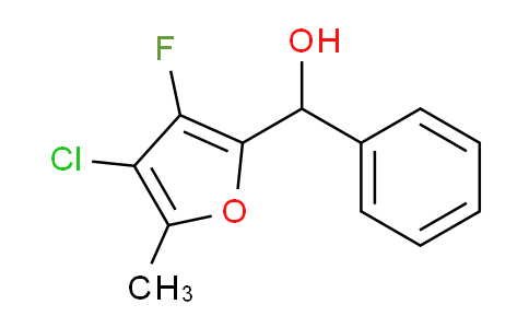 CAS No. 1443324-44-4, (4-Chloro-3-fluoro-5-methylfuran-2-yl)(phenyl)methanol