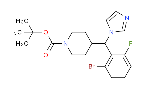 CAS No. 2033173-30-5, 1-Boc-4-[(2-bromo-6-fluorophenyl)(1-imidazolyl)methyl]piperidine