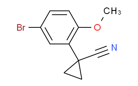 CAS No. 1260756-93-1, 1-(5-Bromo-2-methoxyphenyl)cyclopropanecarbonitrile