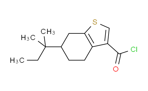 CAS No. 1160248-94-1, 6-(Tert-pentyl)-4,5,6,7-tetrahydrobenzo[b]thiophene-3-carbonyl chloride