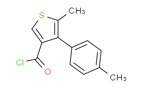 CAS No. 1160249-01-3, 5-Methyl-4-(p-tolyl)thiophene-3-carbonyl chloride