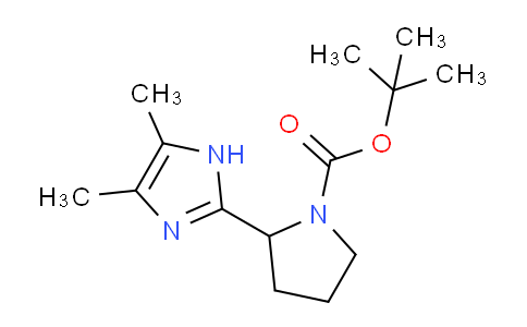 CAS No. 1443288-14-9, tert-Butyl 2-(4,5-dimethyl-1H-imidazol-2-yl)pyrrolidine-1-carboxylate