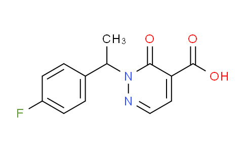 CAS No. 1443289-35-7, 2-(1-(4-Fluorophenyl)ethyl)-3-oxo-2,3-dihydropyridazine-4-carboxylic acid