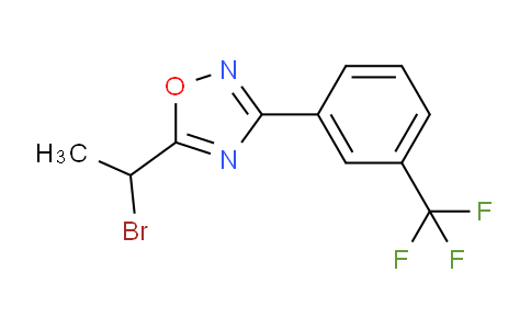 CAS No. 1443290-38-7, 5-(1-Bromoethyl)-3-(3-(trifluoromethyl)phenyl)-1,2,4-oxadiazole