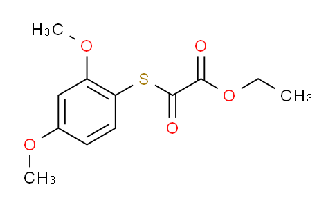 CAS No. 1443309-69-0, Ethyl 2-((2,4-dimethoxyphenyl)thio)-2-oxoacetate