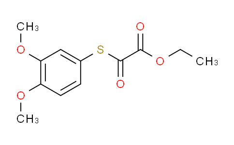 CAS No. 1443312-58-0, Ethyl 2-((3,4-dimethoxyphenyl)thio)-2-oxoacetate