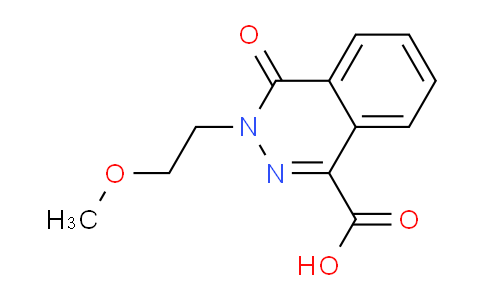 CAS No. 1156676-51-5, 3-(2-Methoxyethyl)-4-oxo-3,4-dihydrophthalazine-1-carboxylic acid