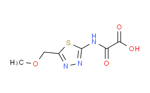 CAS No. 1158341-56-0, 2-((5-(Methoxymethyl)-1,3,4-thiadiazol-2-yl)amino)-2-oxoacetic acid