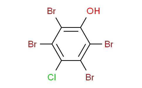 CAS No. 20188-28-7, 2,3,5,6-Tetrabromo-4-chlorophenol