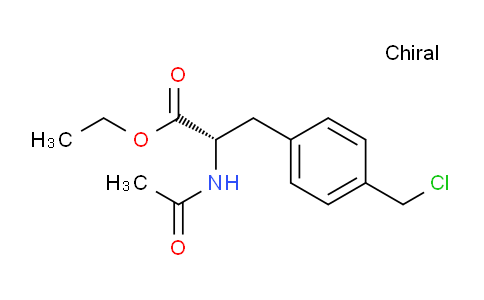 CAS No. 130887-73-9, N-Acetyl-4-(chloromethyl)-L-phenylalanine Ethyl Ester