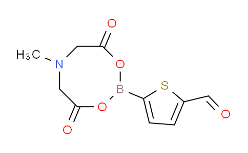 CAS No. 1309677-06-2, 5-(6-Methyl-4,8-dioxo-1,3,6,2-dioxazaborocan-2-yl)thiophene-2-carbaldehyde