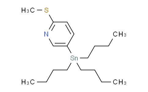 CAS No. 1309980-76-4, 2-Methylthio-5-(tributylstannyl)pyridine