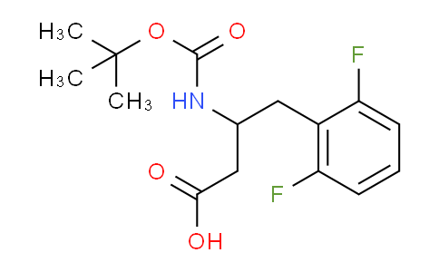 CAS No. 1824489-03-3, 3-(Boc-amino)-4-(2,6-difluorophenyl)butyric Acid