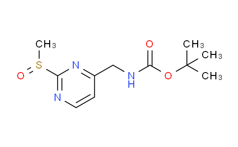 CAS No. 1823833-98-2, tert-Butyl ((2-(methylsulfinyl)pyrimidin-4-yl)methyl)carbamate