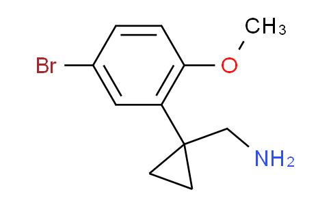 CAS No. 1368788-81-1, 1-(5-Bromo-2-methoxyphenyl)cyclopropanemethanamine