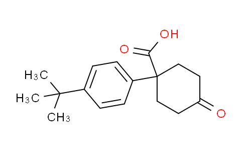 CAS No. 1385694-58-5, 1-(4-tert-Butylphenyl)-4-oxocyclohexanecarboxylic Acid