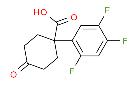 CAS No. 1385694-78-9, 4-Oxo-1-(2,4,5-trifluorophenyl)cyclohexanecarboxylic Acid