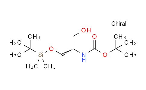 CAS No. 185692-85-7, (S)-tert-Butyl (1-((tert-butyldimethylsilyl)oxy)-3-hydroxypropan-2-yl)carbamate