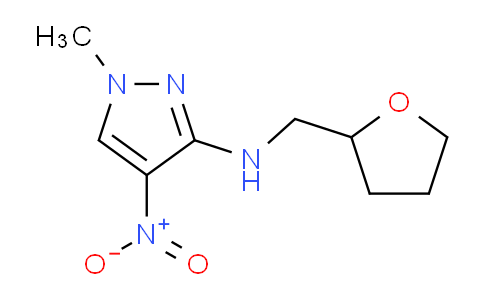 CAS No. 1429417-71-9, 1-Methyl-4-nitro-N-((tetrahydrofuran-2-yl)methyl)-1H-pyrazol-3-amine