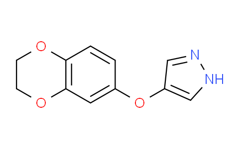 CAS No. 1429902-04-4, 4-((2,3-Dihydrobenzo[b][1,4]dioxin-6-yl)oxy)-1H-pyrazole